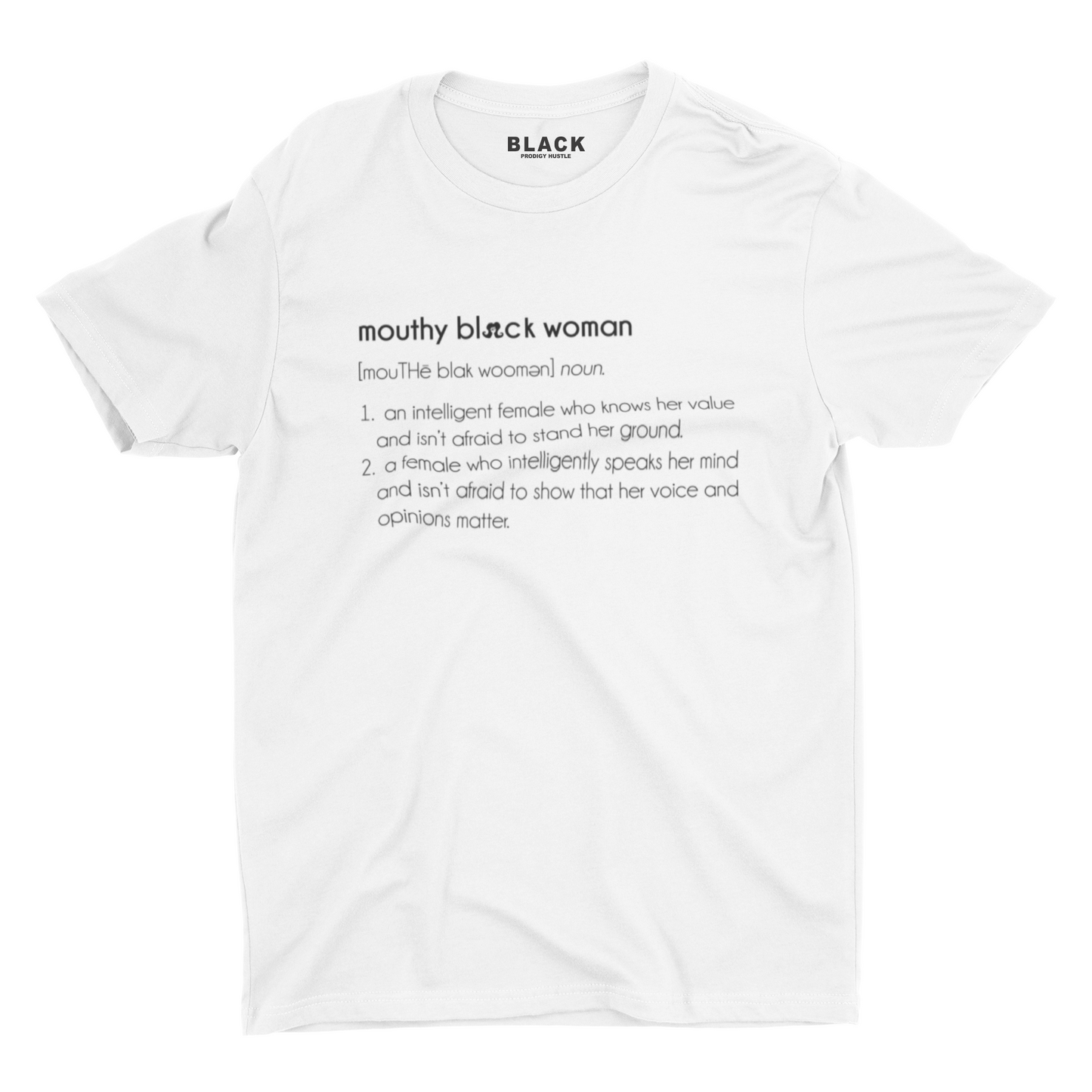 Mouthy Black Woman Definition Tee